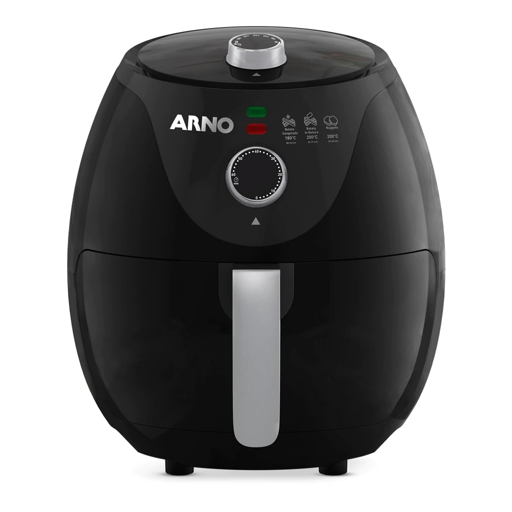 Fritadeira Elétrica sem óleo Arno EZFP 3,2 Litros 1100W Preta